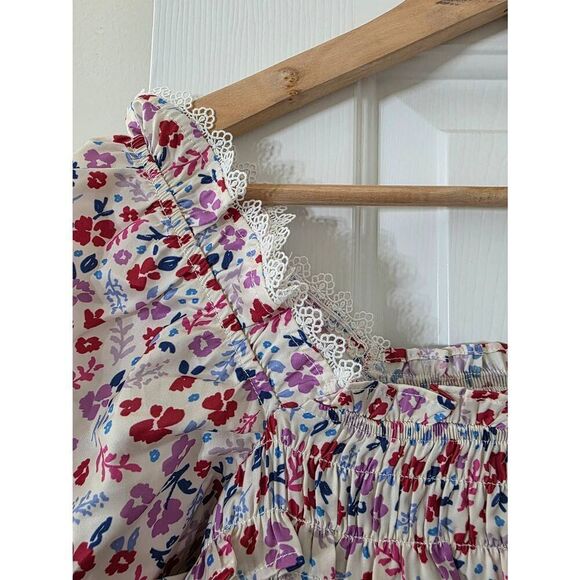 Cake for dinner Floral Mini Smocked Dress L - Picture 6 of 11